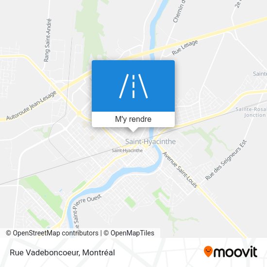Rue Vadeboncoeur plan