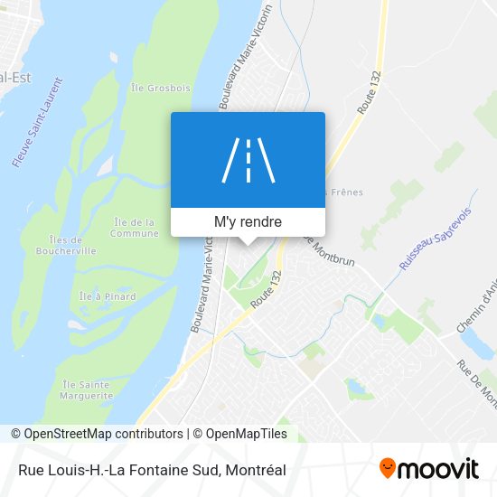 Rue Louis-H.-La Fontaine Sud plan