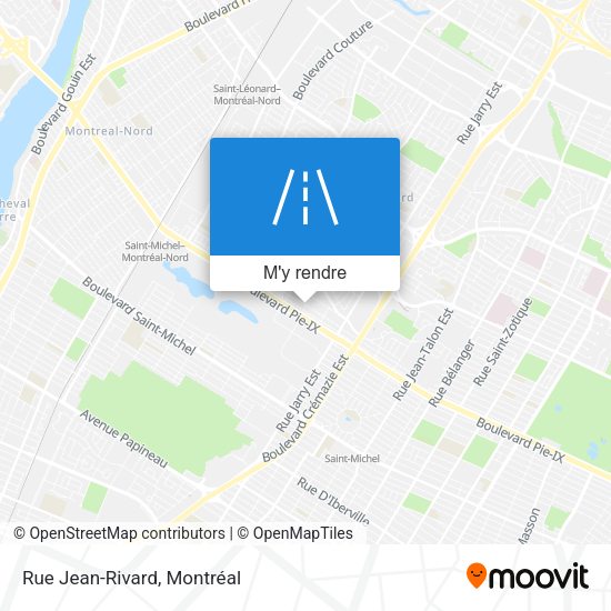 Rue Jean-Rivard plan