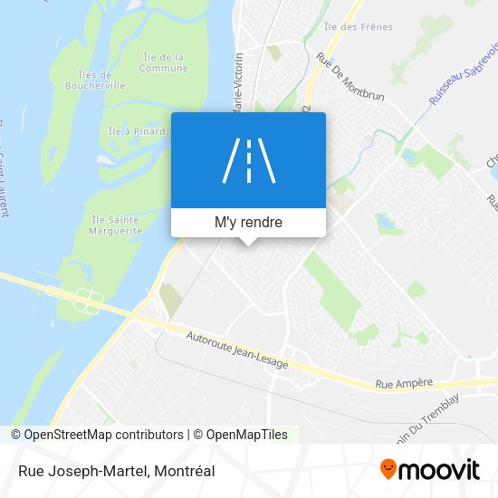 Rue Joseph-Martel plan