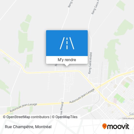 Rue Champêtre plan