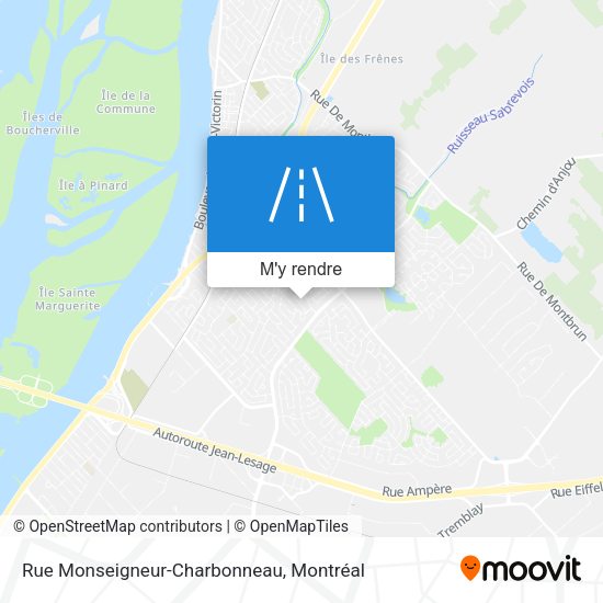 Rue Monseigneur-Charbonneau plan