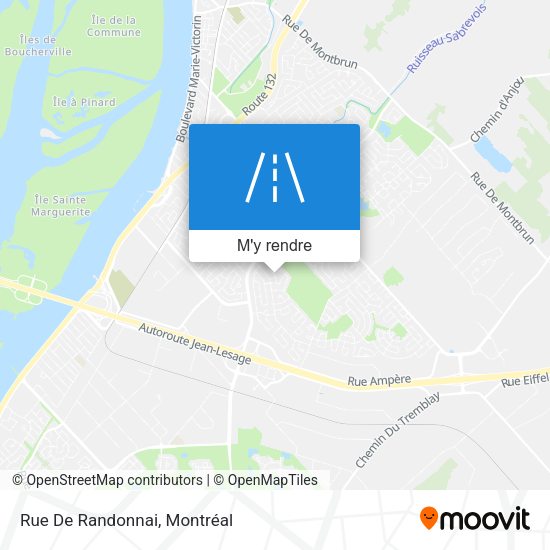 Rue De Randonnai plan