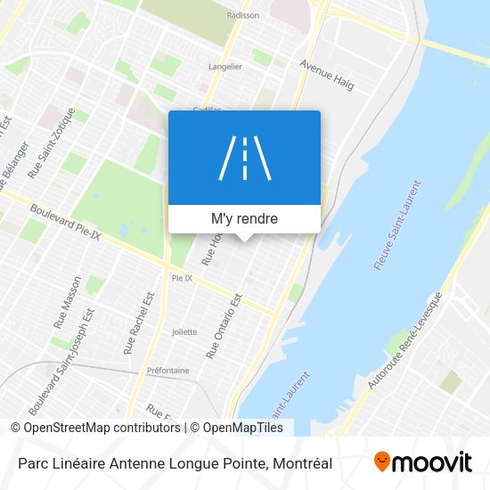 Parc Linéaire Antenne Longue Pointe plan
