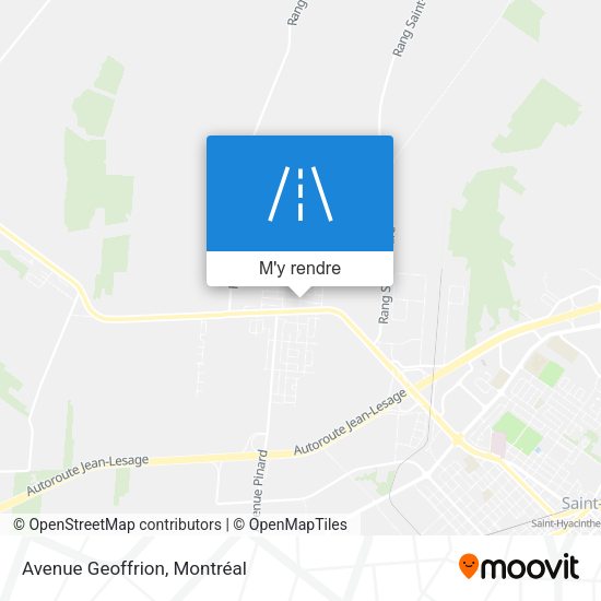 Avenue Geoffrion plan