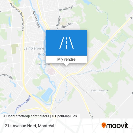 21e Avenue Nord plan