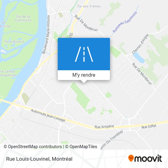 Rue Louis-Louvinel plan