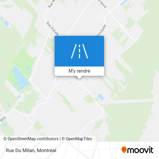 Rue Du Milan plan