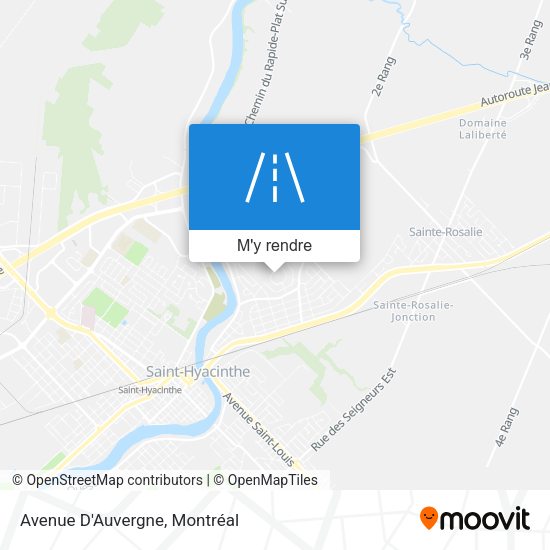 Avenue D'Auvergne plan