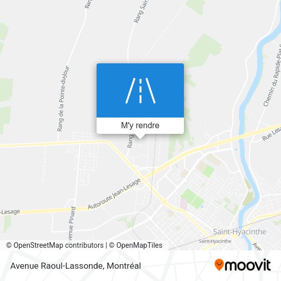 Avenue Raoul-Lassonde plan