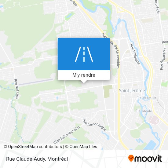 Rue Claude-Audy plan