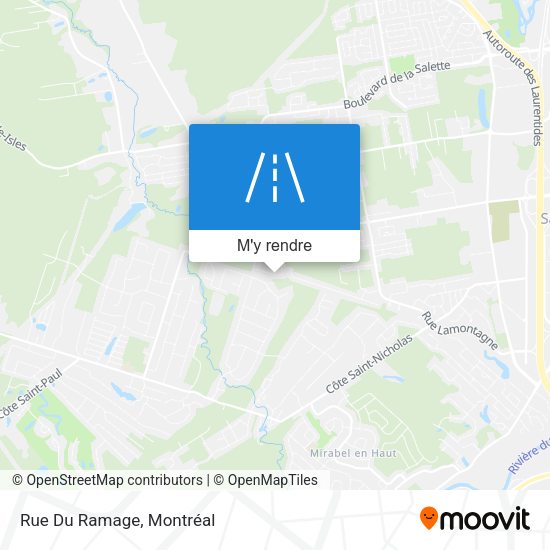 Rue Du Ramage plan