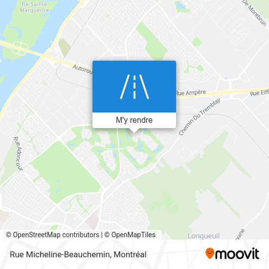 Rue Micheline-Beauchemin plan