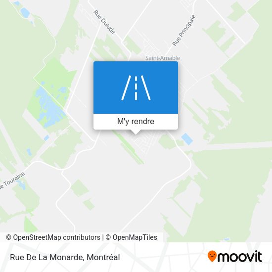 Rue De La Monarde plan