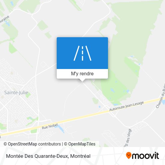 Montée Des Quarante-Deux plan