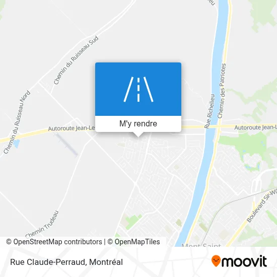 Rue Claude-Perraud plan