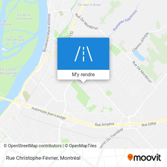 Rue Christophe-Février plan