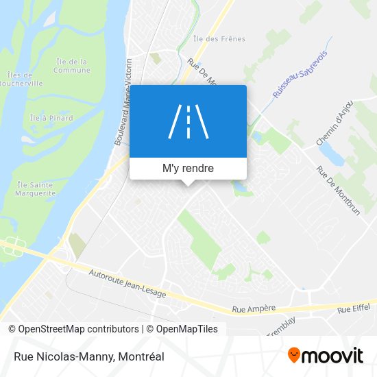 Rue Nicolas-Manny plan