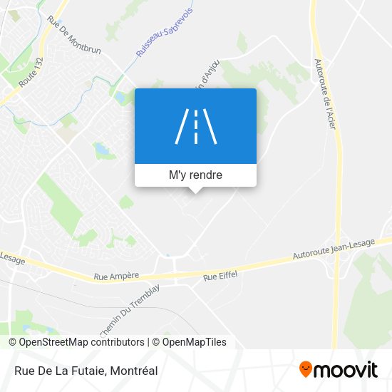 Rue De La Futaie plan