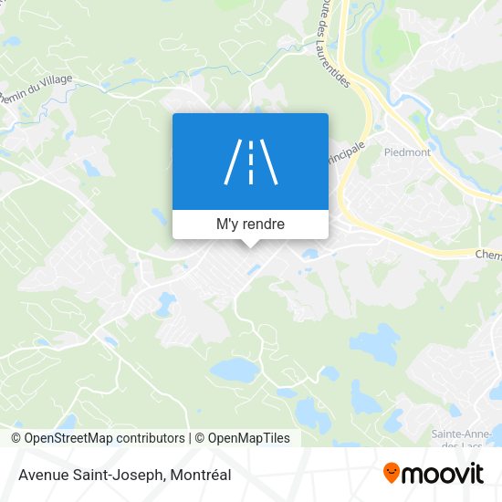 Avenue Saint-Joseph plan