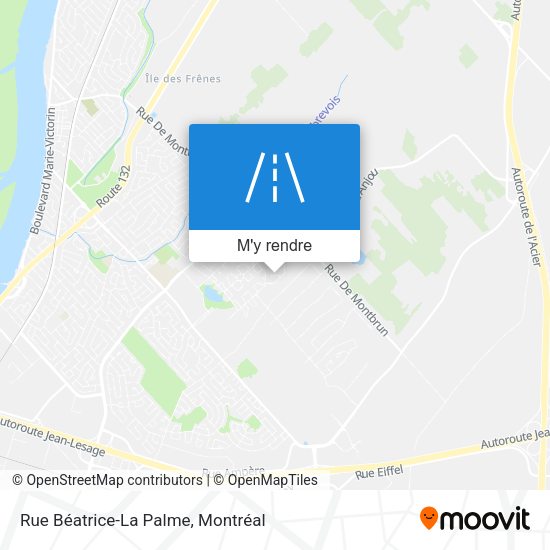 Rue Béatrice-La Palme plan