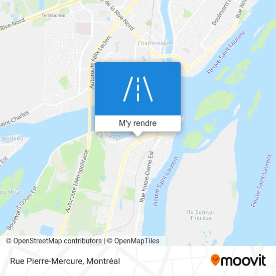 Rue Pierre-Mercure plan