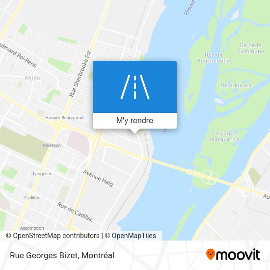 Rue Georges Bizet plan