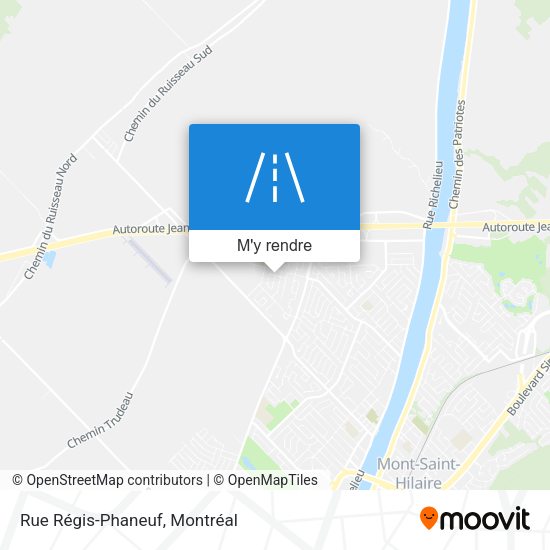 Rue Régis-Phaneuf plan
