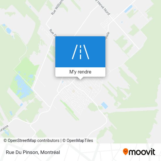 Rue Du Pinson plan