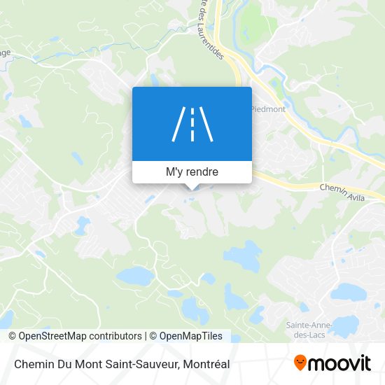 Chemin Du Mont Saint-Sauveur plan