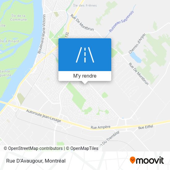 Rue D'Avaugour plan
