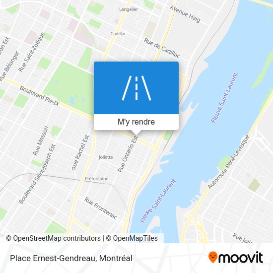 Place Ernest-Gendreau plan