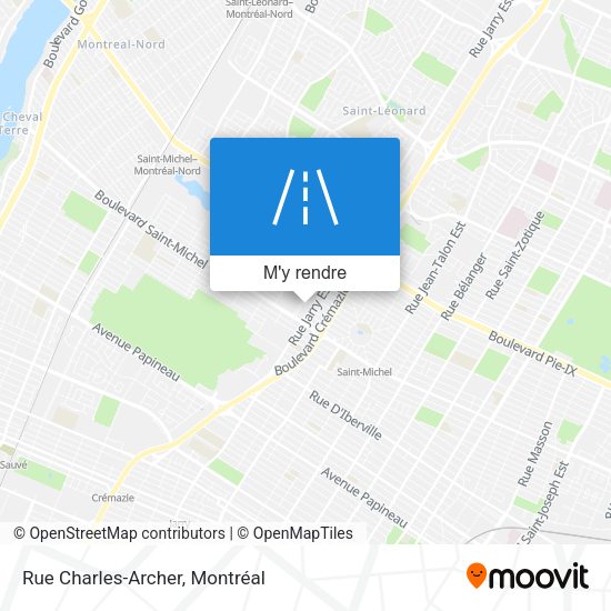 Rue Charles-Archer plan