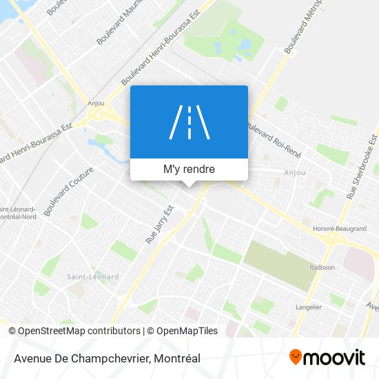 Avenue De Champchevrier plan