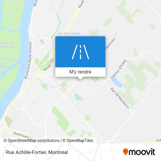 Rue Achille-Fortier plan