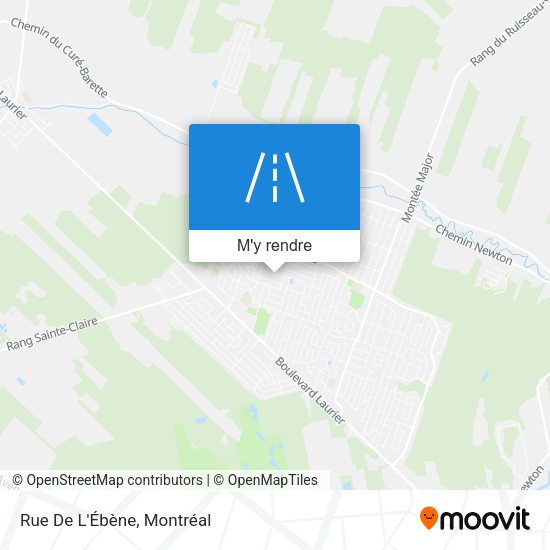 Rue De L'Ébène plan