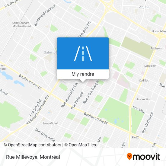 Rue Millevoye plan