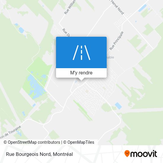 Rue Bourgeois Nord plan