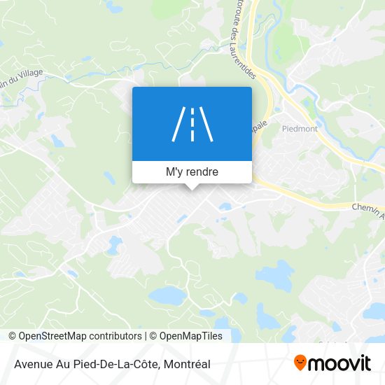 Avenue Au Pied-De-La-Côte plan