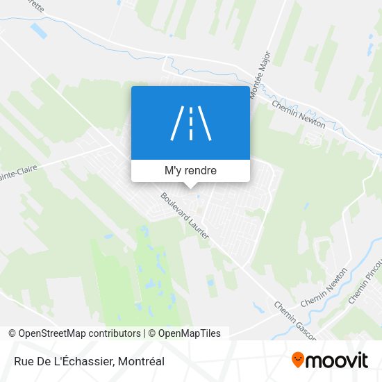 Rue De L'Échassier plan