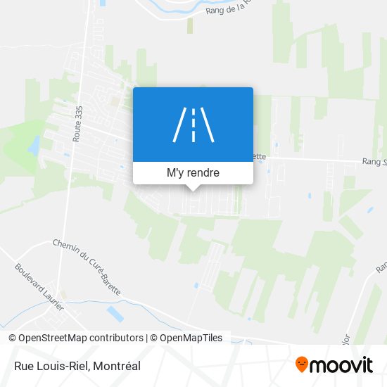 Rue Louis-Riel plan