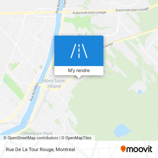 Rue De La Tour Rouge plan