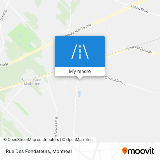 Rue Des Fondateurs plan