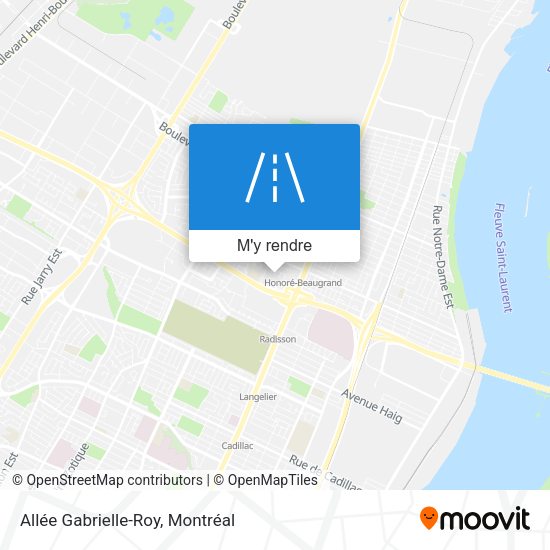 Allée Gabrielle-Roy plan