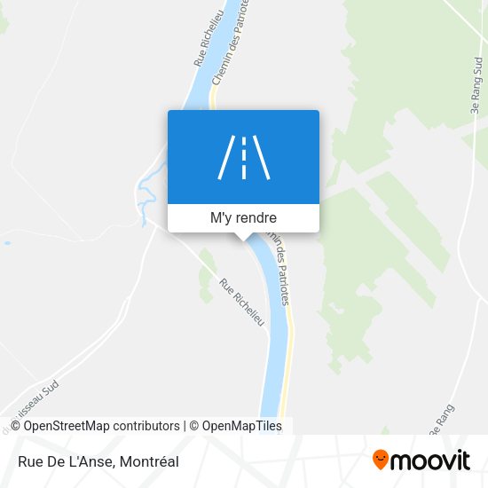 Rue De L'Anse plan