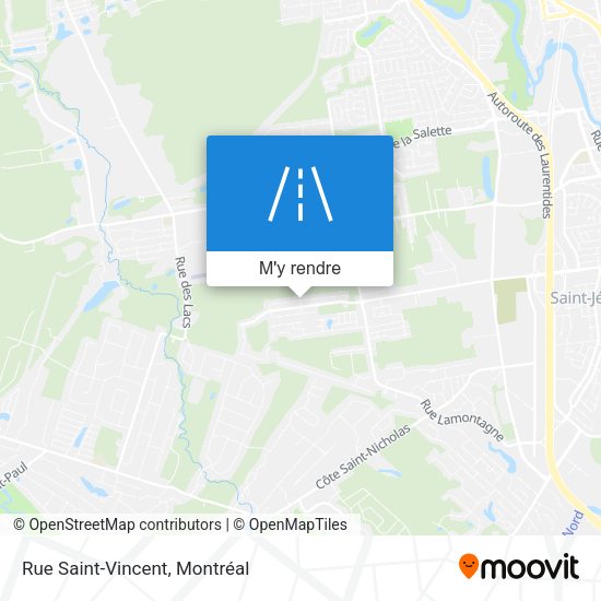 Rue Saint-Vincent plan