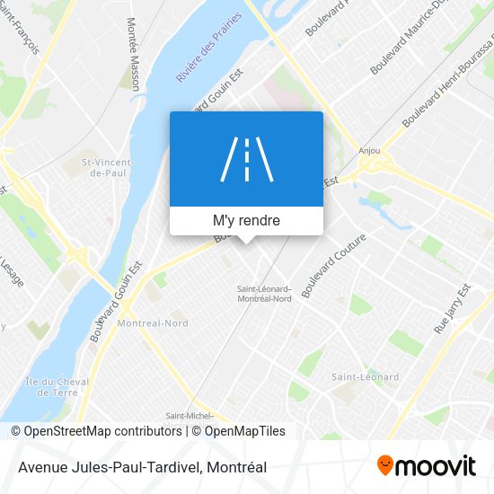 Avenue Jules-Paul-Tardivel plan