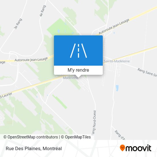 Rue Des Plaines plan