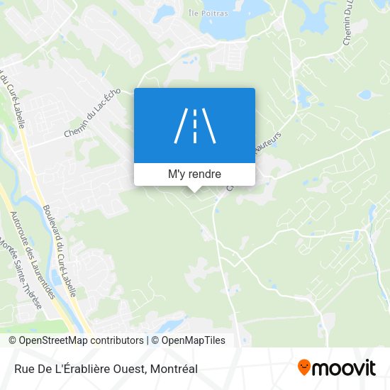 Rue De L'Érablière Ouest plan