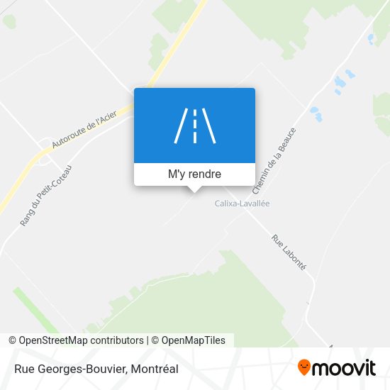Rue Georges-Bouvier plan